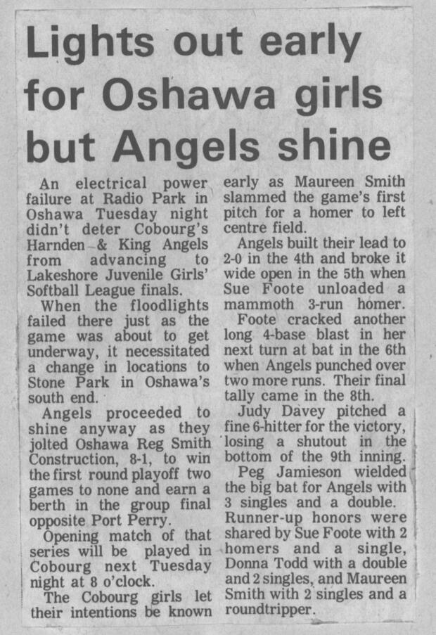 1973 Cobourg Angels