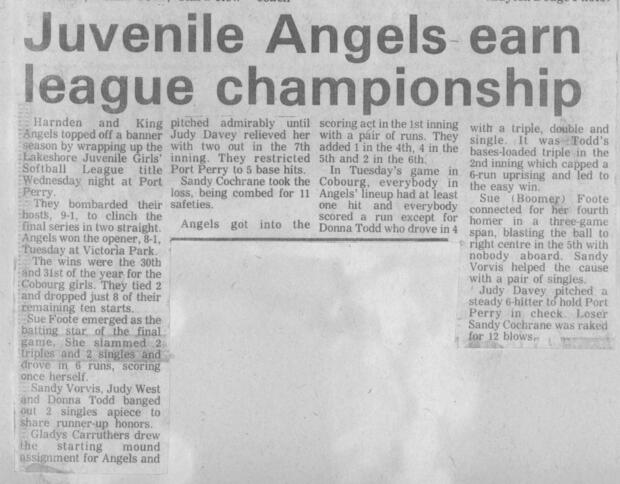 1973 Cobourg Angels