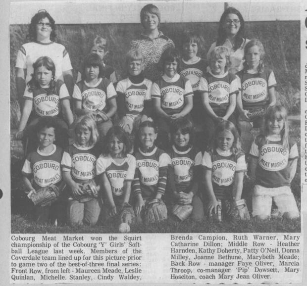 1973 Cobourg Angels1973 Cobourg Angels