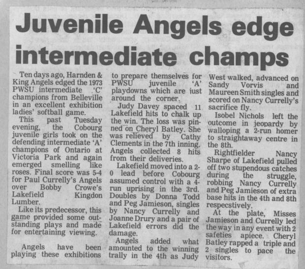 1974 Cobourg Angels