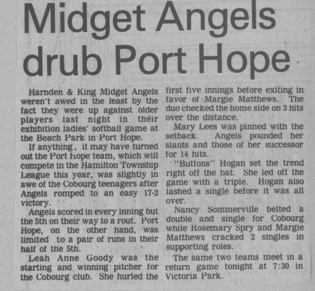 1977 Cobourg Angels