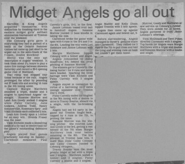 1977 Cobourg Angels