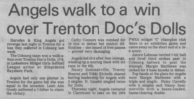 1977 Cobourg Angels