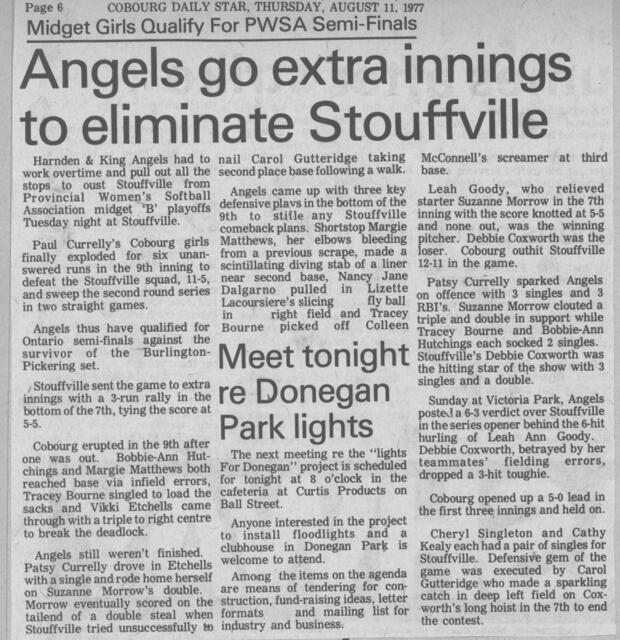 1977 Cobourg Angels