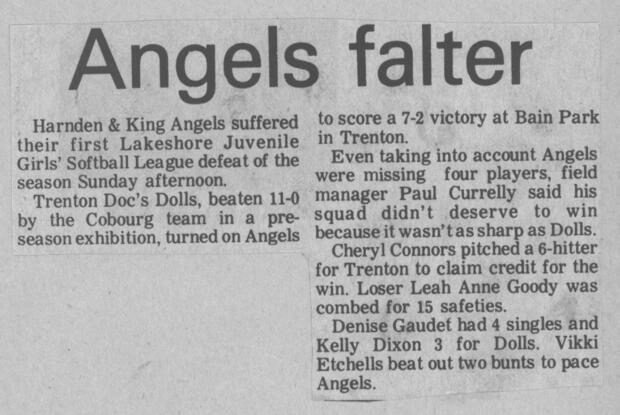 1978 Cobourg Angels