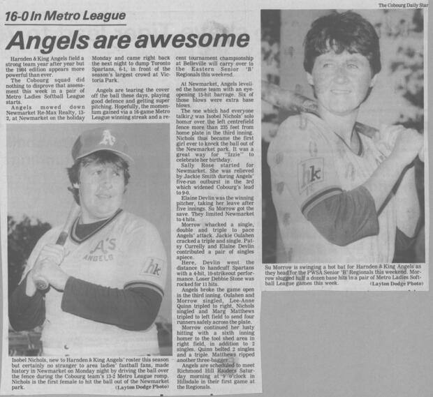 1984 Cobourg Angels