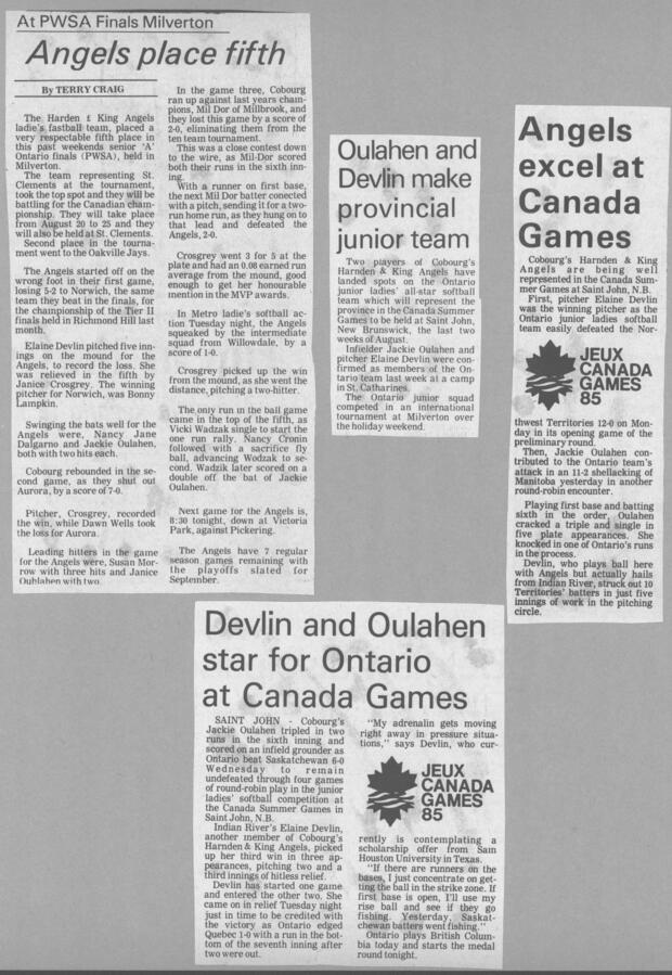 1985 Cobourg Angels