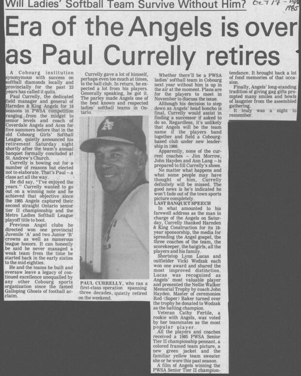 1985 Cobourg Angels