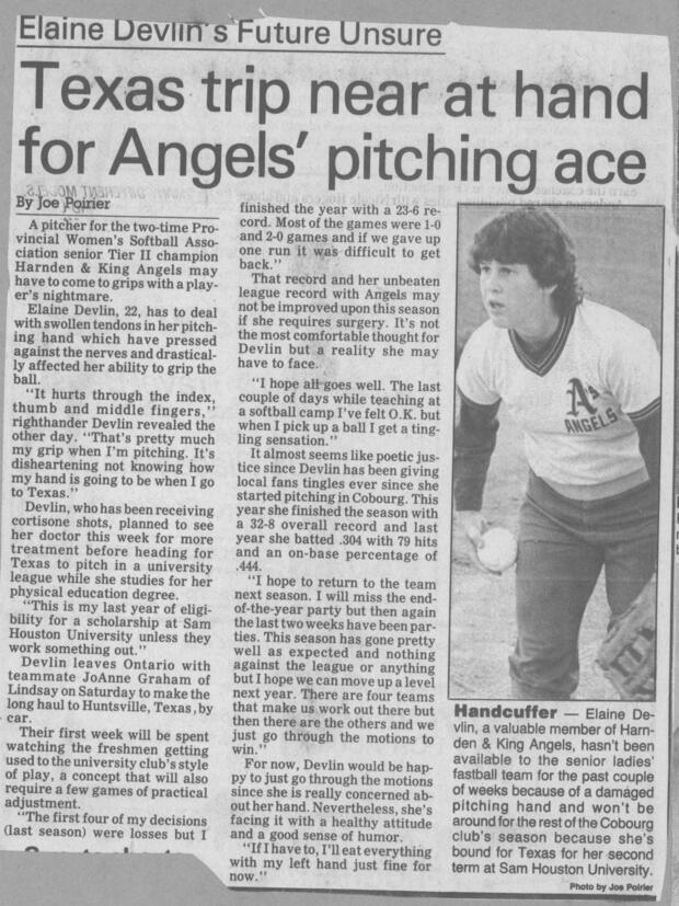 1986 Cobourg Angel