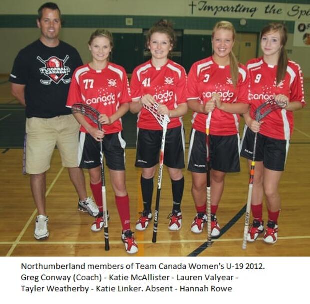 2012 Team Canada Floorball U-19 team photos at Slovakia