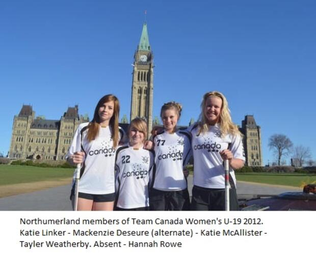 2012 Team Canada Floorball U-19 team photos at Slovakia