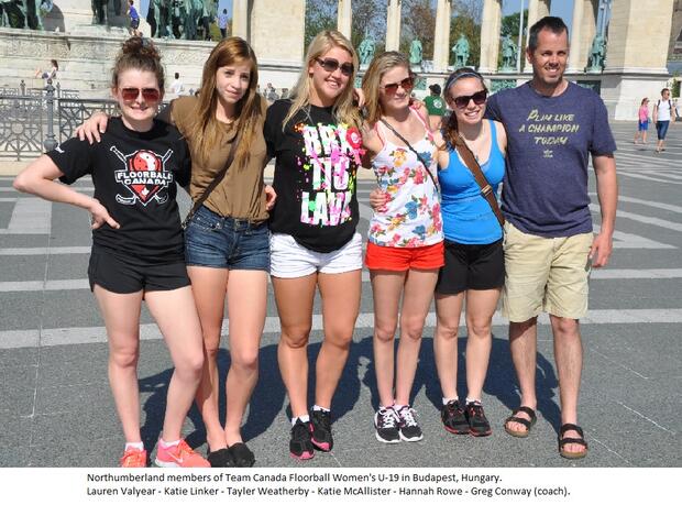 2012 Team Canada Floorball U-19 team photos at Slovakia