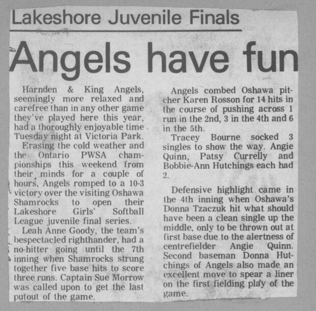 1979 Cobourg Angels