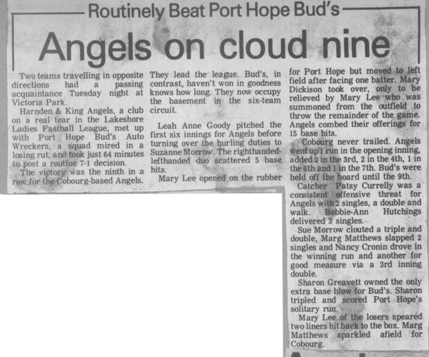 1980 Cobourg Angels