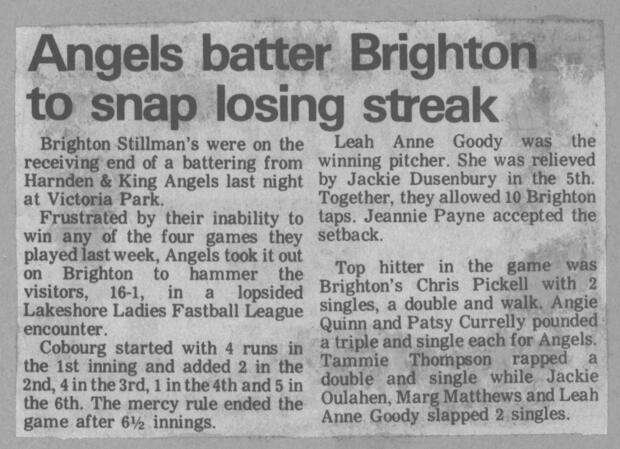 1981 Cobourg Angels