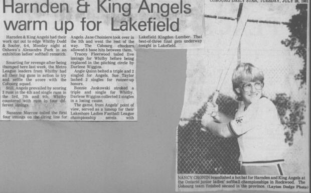 1981 Cobourg Angels