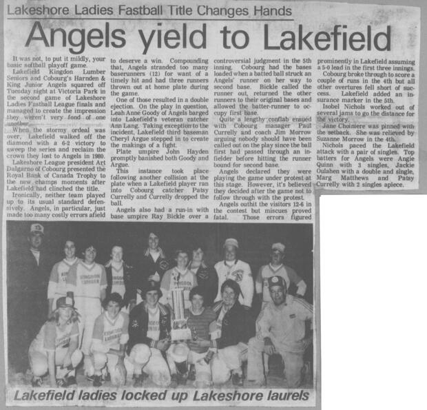 1981 Cobourg Angels