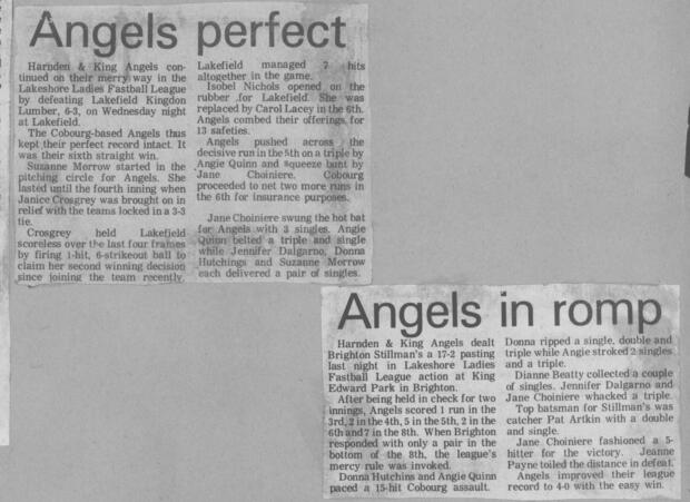1982 Cobourg Angels
