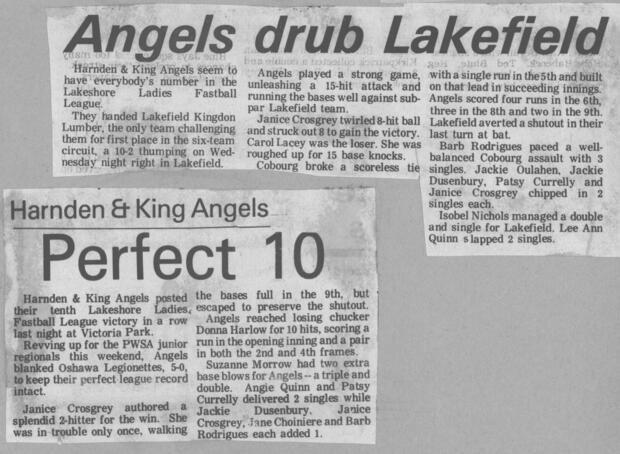 1982 Cobourg Angels