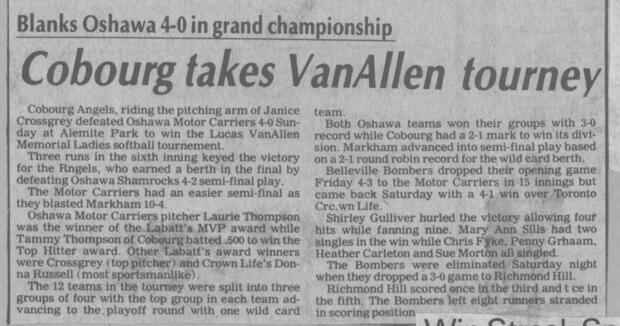 1983 Cobourg Angels