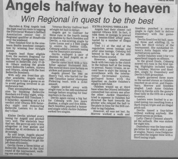 1987 Cobourg Angels