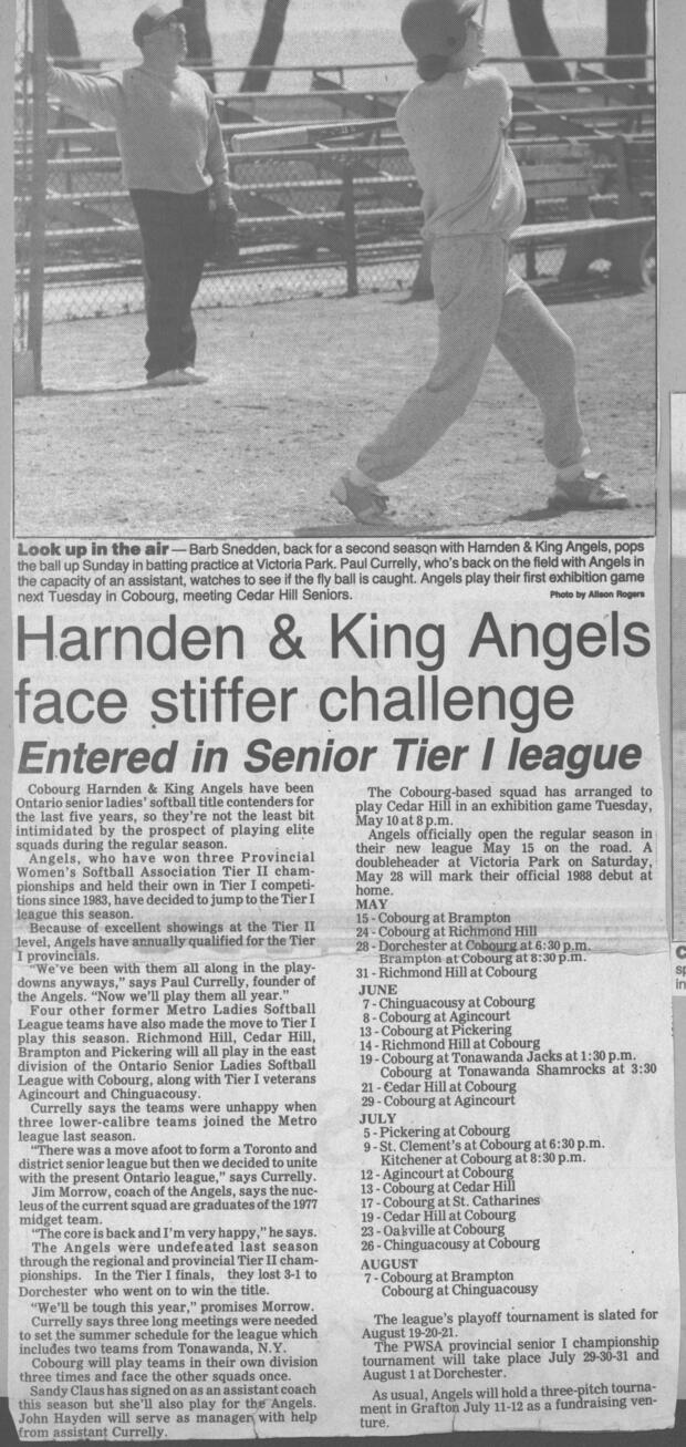 1988 Cobourg Angels