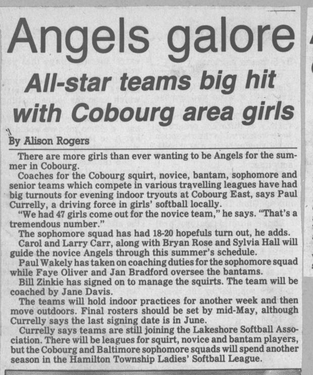 1988 Cobourg Angels