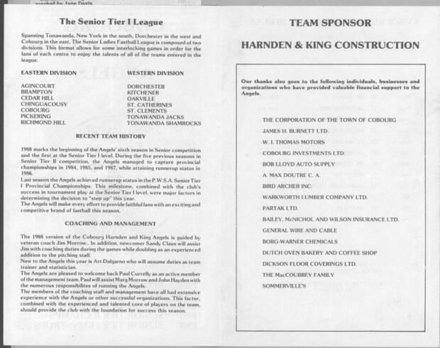 1988 Cobourg Angels