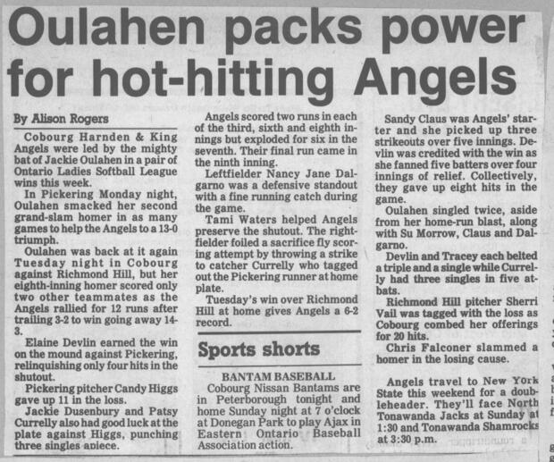 1988 Cobourg Angels