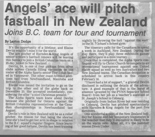 1989 Cobourg Angels