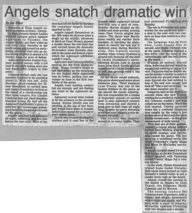 1989 Cobourg Angels