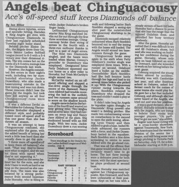 1989 Cobourg Angels