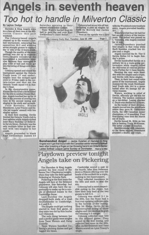 1989 Cobourg Angels