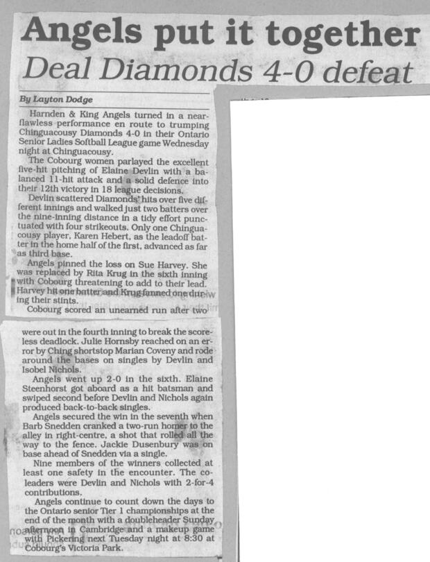 1989 Cobourg Angels