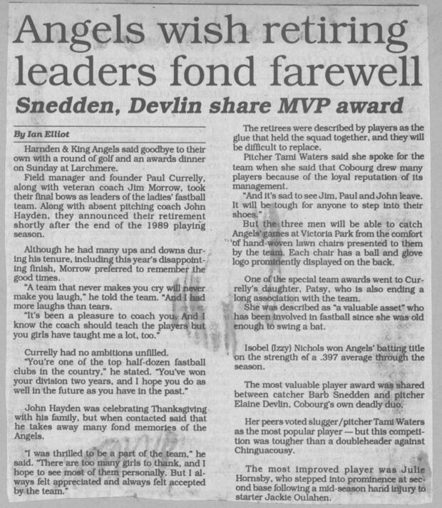1989 Cobourg Angels
