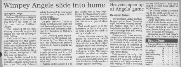 1992 Cobourg Junior Angels