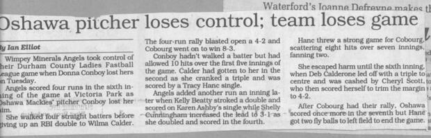 1992 Cobourg Junior Angels