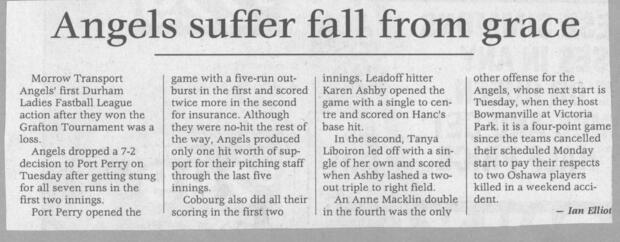 1993 Cobourg Junior Angels