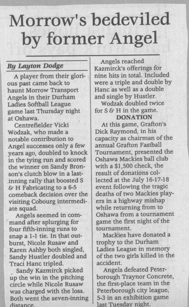 1993 Cobourg Junior Angels