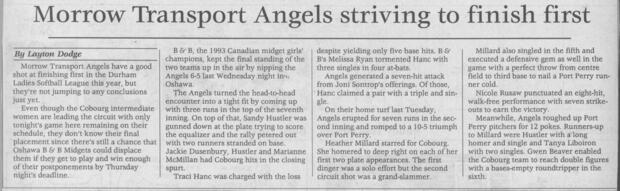 1993 Cobourg Junior Angels