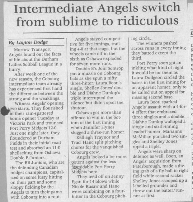 1994 Cobourg Angels