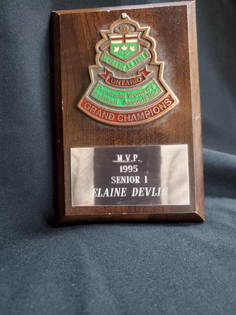 Elaine Devlin Plaque