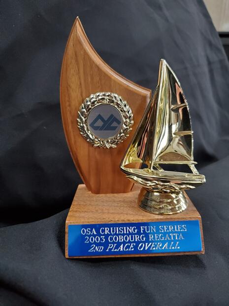 2003 Cobourg Yacht Club trophy won by Phil Calnan
