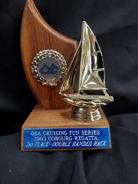 2003 Cobourg Yacht Club trophy won by Phil Calnan