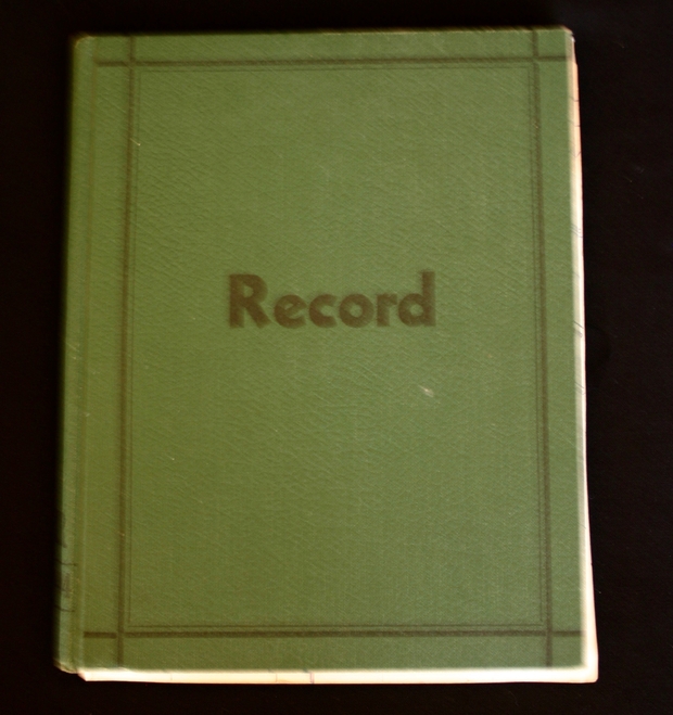 1958-59 Layton Dodge scorebook softball baseball