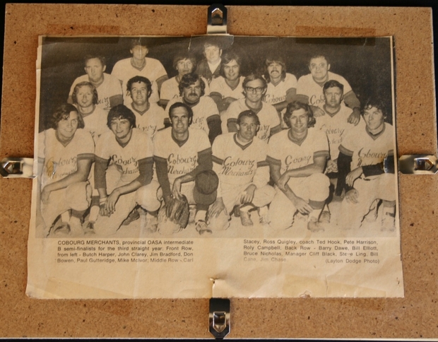 1974 Cobourg Merchants fast pitch team photo