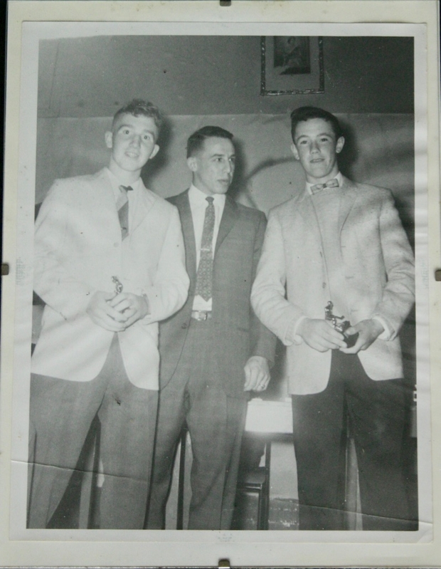 1959 CCHL trophy winners photo Quigley, Sherwin