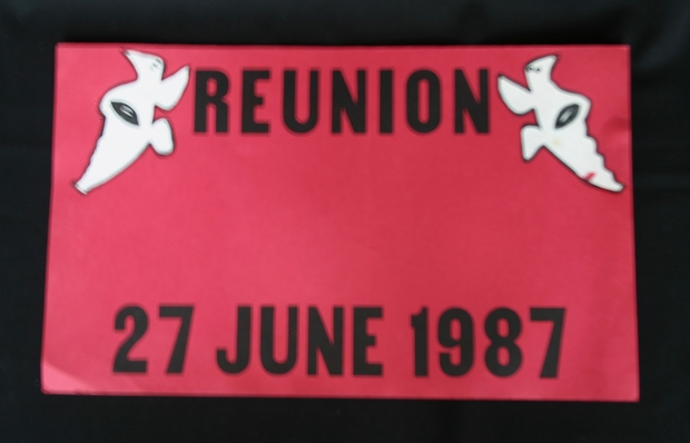 1987 Galloping Ghosts reunion sign June 27,1987