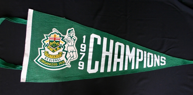 1979 Cobourg Juvenile Angels championship banner