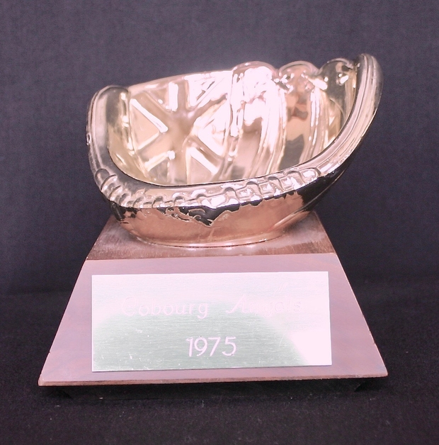 1975 Cobourg Angels softball trophy